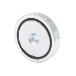 Gripmagnet neodymium Ø40x8,0 mm med försänkt hål Ø5,5 mm